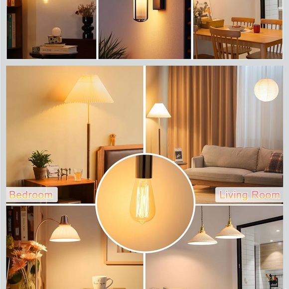 LED Filament Bulbs - Silver Base - Picture 7 of 8